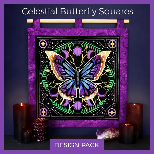 A Celestial Butterfly Squares Design Pack - Image 9