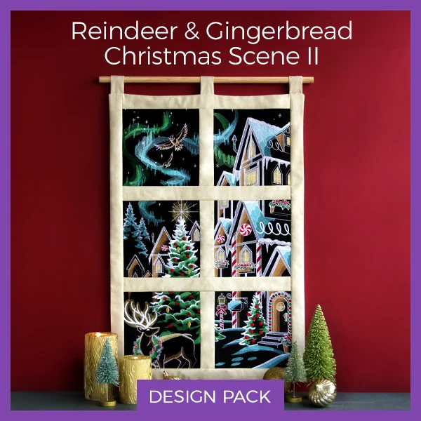 A Reindeer & Gingerbread Christmas Scene II Design Pack - Image 6