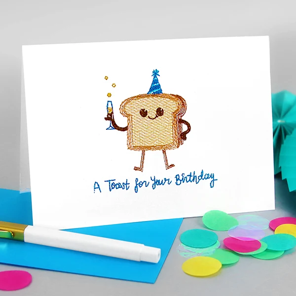 A Toast For Your Birthday (Cardstock) - Image 2