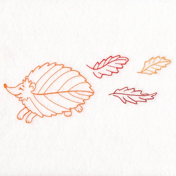 Autumn Leaves Hedgehog - Image 2