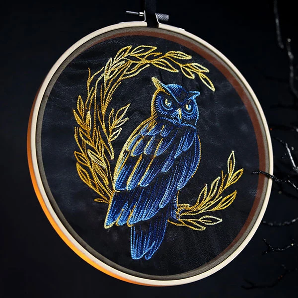 Autumn Lit Owl