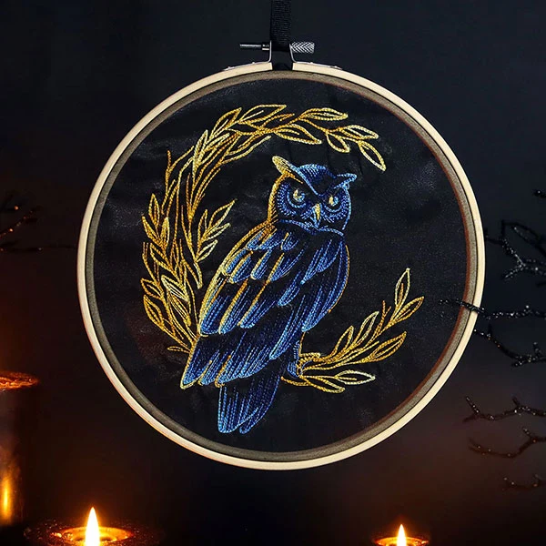 Autumn Lit Owl - Image 3