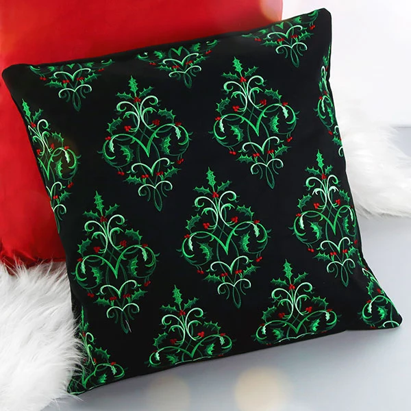 Baroque Christmas Holly Bouquet - Image 2