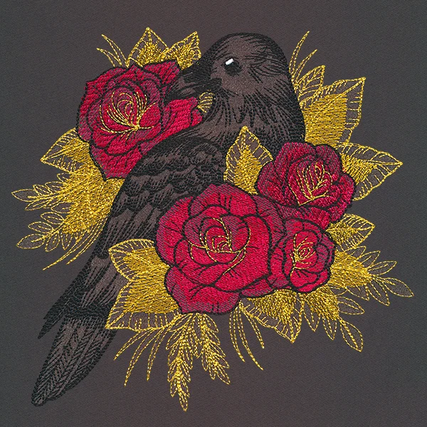 Beautiful Raven & Roses - Image 10