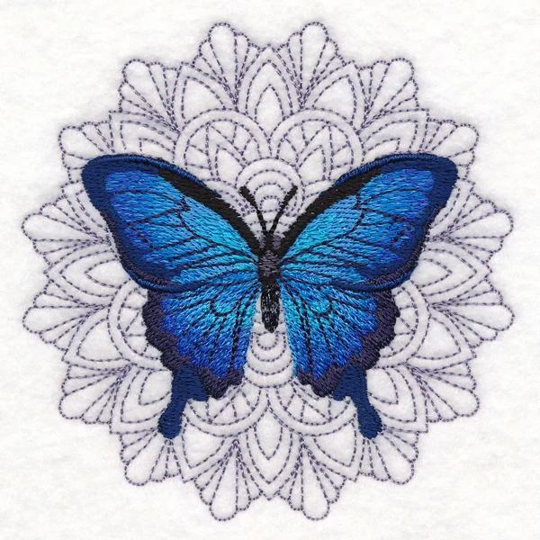 Blue Morpho Mandala Medallion - Image 5
