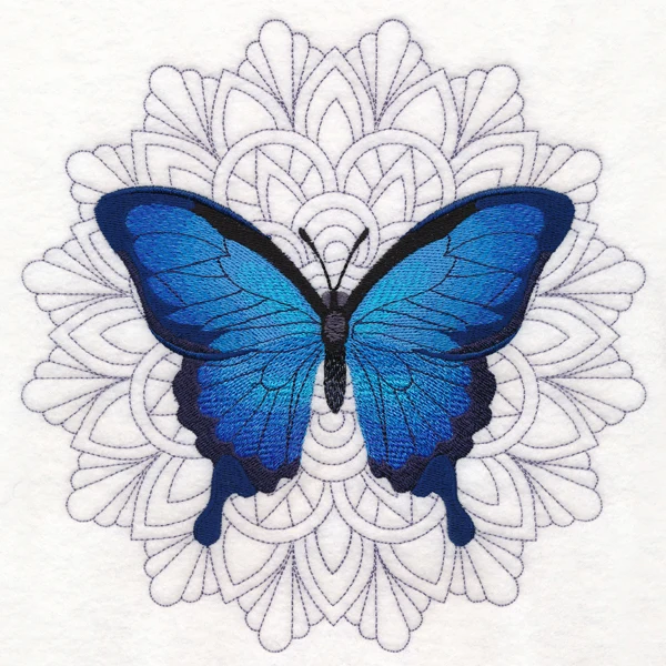 Blue Morpho Mandala Medallion - Image 6