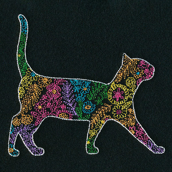 Bohemian Flowers Cat - Image 5