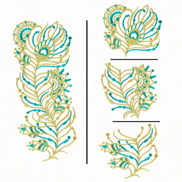 Bohemian Gold - Peacock Feather (Split) - Image 2