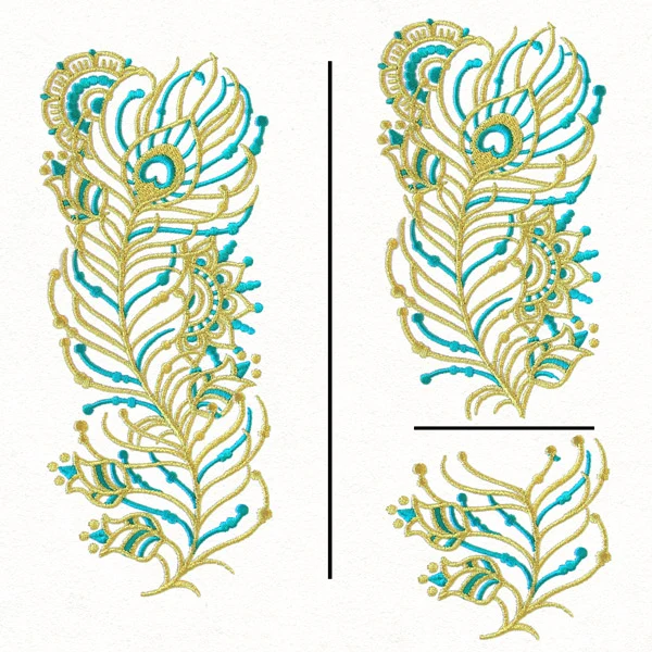 Bohemian Gold - Peacock Feather (Split) - Image 3