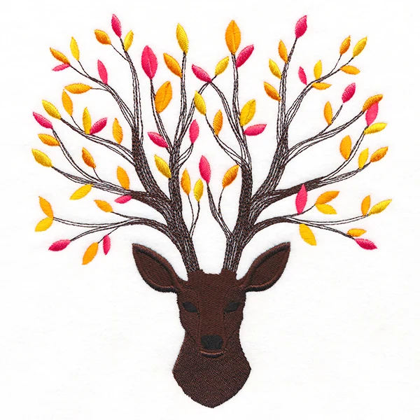 Branching Fall Leaves Deer - Image 16