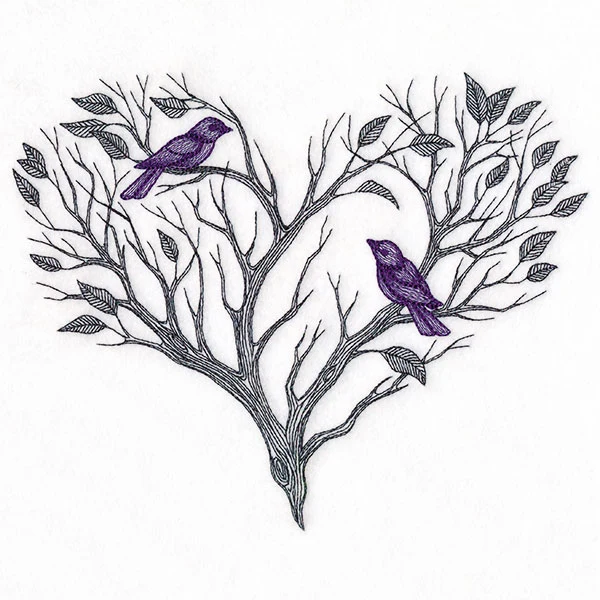 Branching Heart & Birds - Image 4