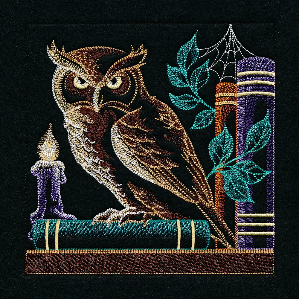 Build a Halloween Bookshelf Scene - Owl and Candle - Image 3