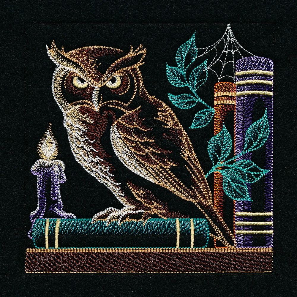 Build a Halloween Bookshelf Scene - Owl and Candle - Image 4