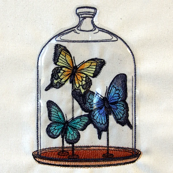 Butterfly Bell Jar (Vinyl Applique) - Image 4