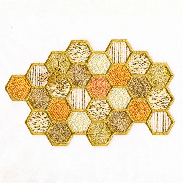 Buzzing with Texture Honeycomb & Bee - Image 3
