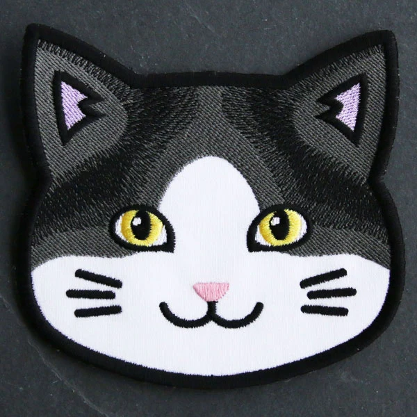 Cat Face Coasters - Two-Toned (In-the-Hoop) - Image 5