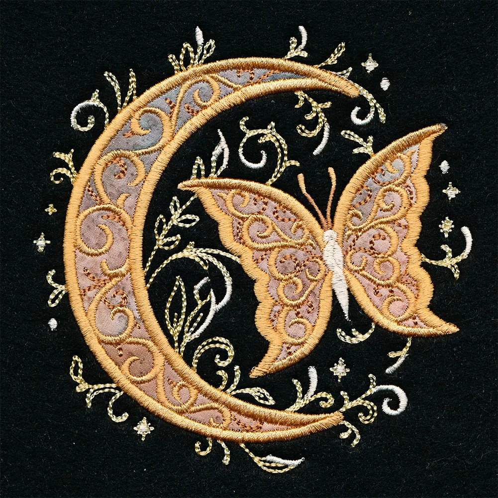 Celestial Butterfly Pillow Pair (Applique) - Image 13