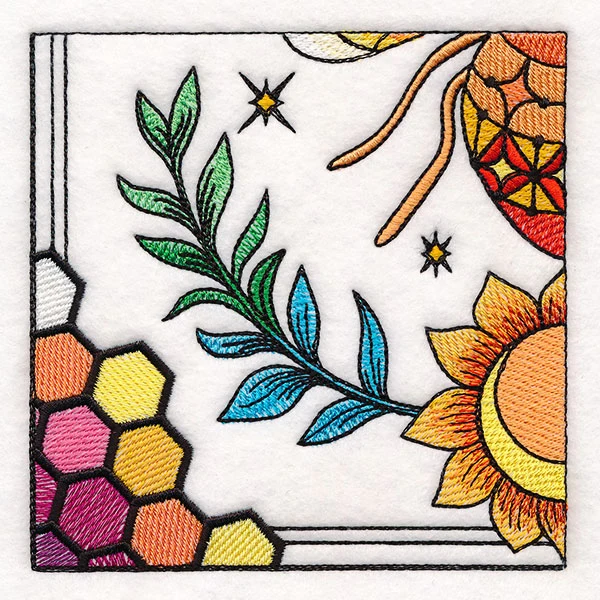 Celestial Queen Bee Wall Hanging - Bottom Left - Image 13