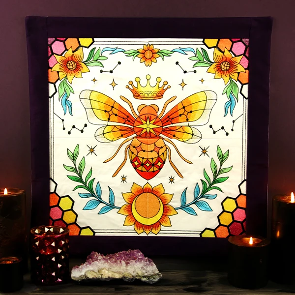 Celestial Queen Bee Wall Hanging - Top Left - Image 6