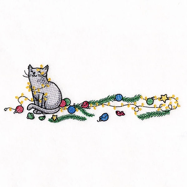 Chaos for Christmas Cat Border - Image 7