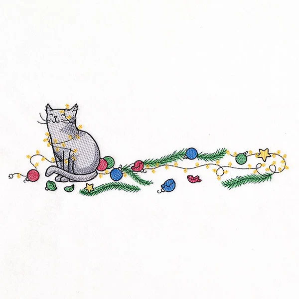 Chaos for Christmas Cat Border - Image 9