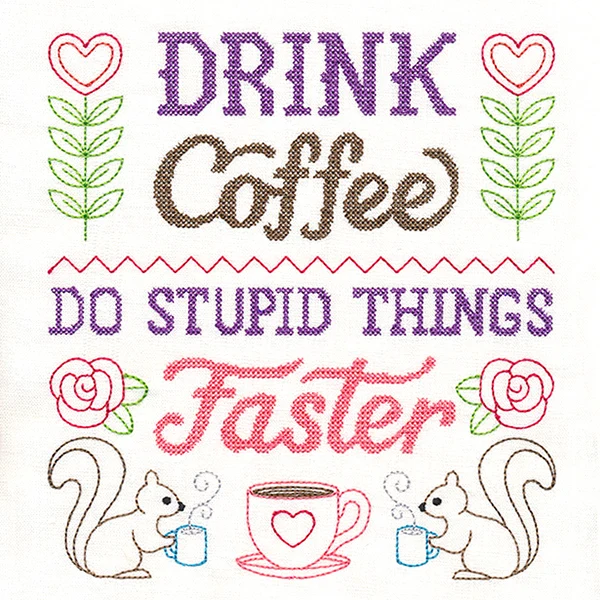 Cheeky Samplers - Drink Coffee
