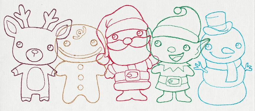 Christmas Friends Border