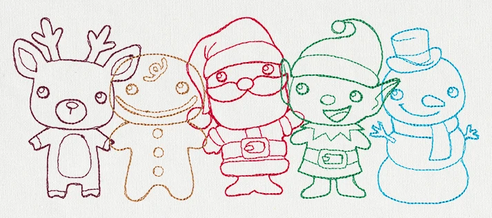 Christmas Friends Border - Image 2