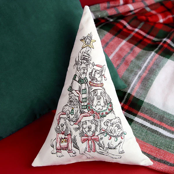 Christmas Tree Dog Portrait - Image 6