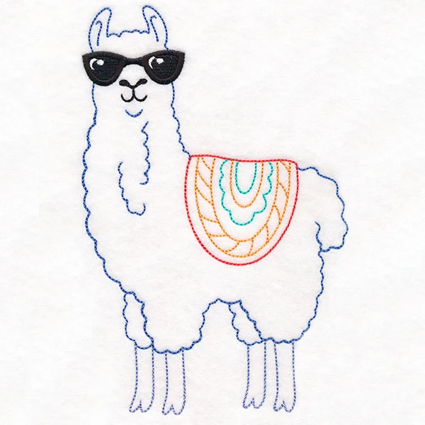 Cool Llama in Sunglasses - Image 2