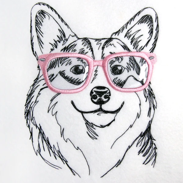 Corgi Specs (Vinyl Applique) - Image 4
