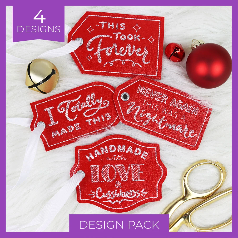 Crafted with Attitude Gift Tags (In-the-Hoop) Design Pack - Image 7