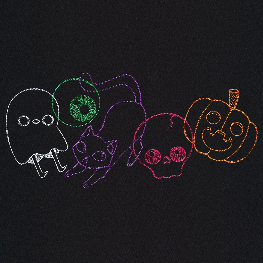 Creepy Characters Border