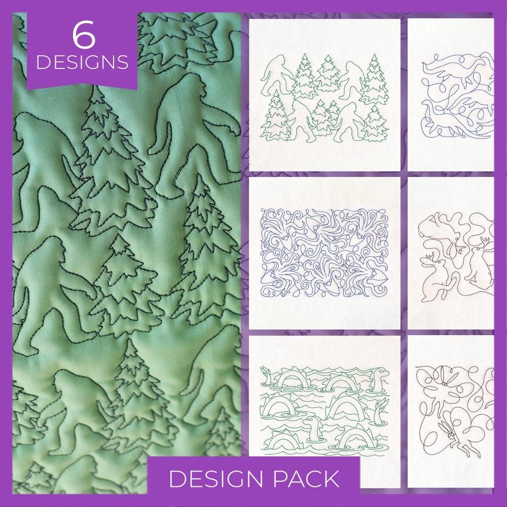 Cryptid Creatures (Edge-to-Edge Quilting) Design Pack - Image 3