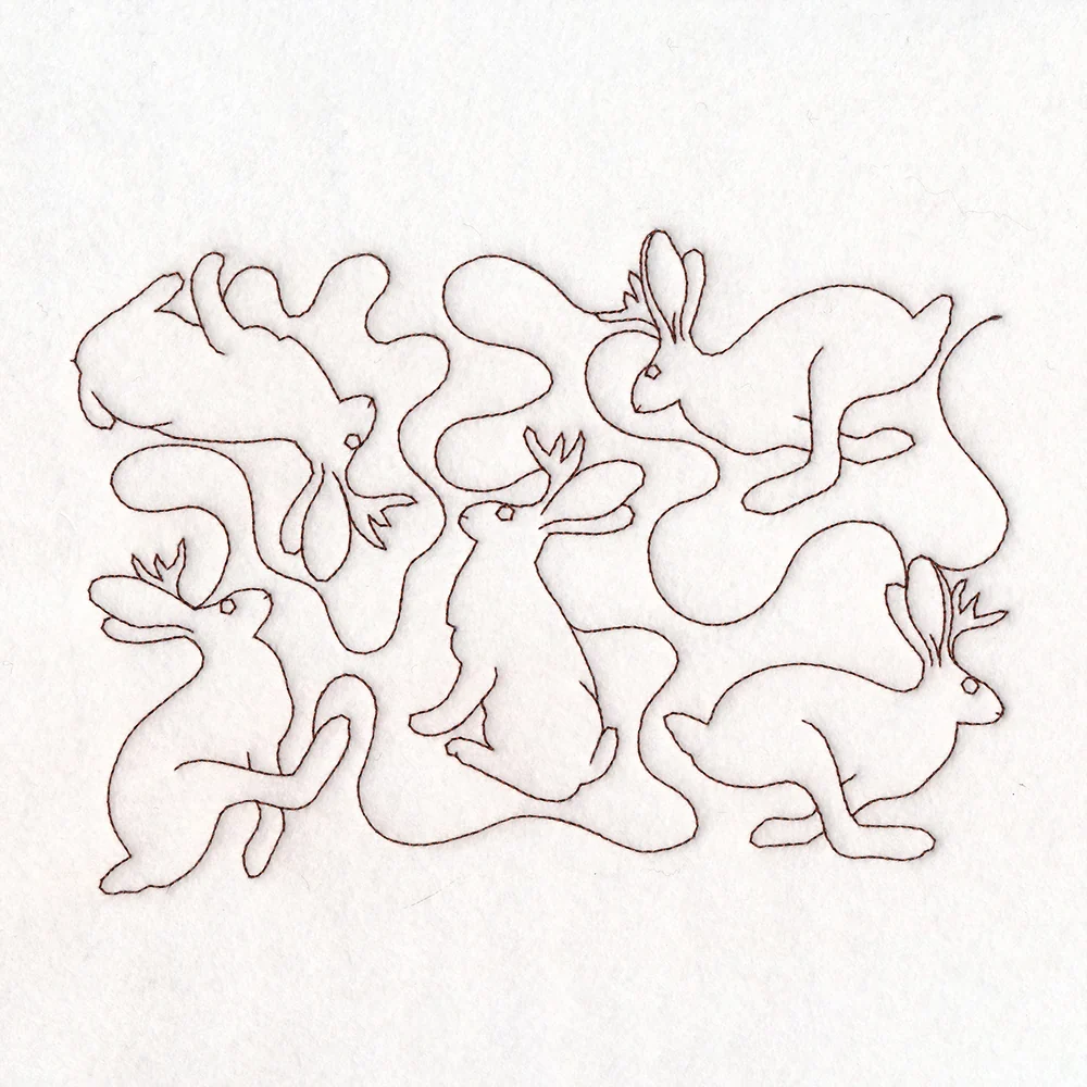 Cryptid Creatures - Jackalope (Edge-to-Edge Quilting) - Image 3