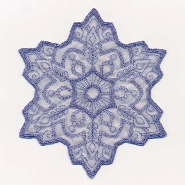 Crystal Snowflake 2 (Freestanding Organza) - Image 2