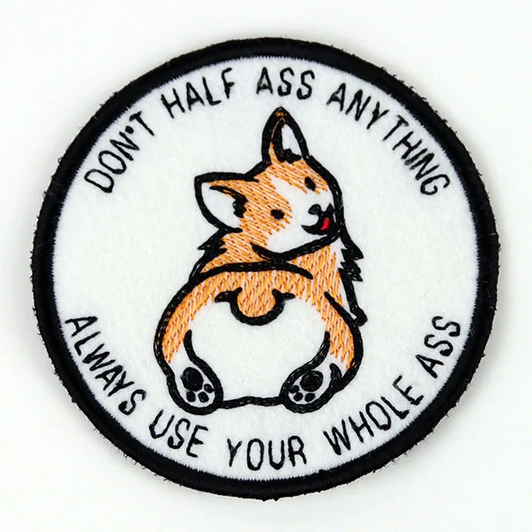 Don't Half Ass Anything Corgi (In-the-Hoop) - Image 3