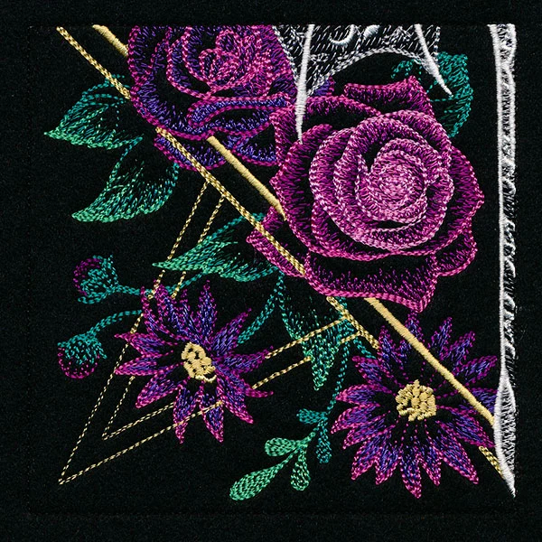 Dragon & Flowers Panel Scene - Bottom Left - Image 13