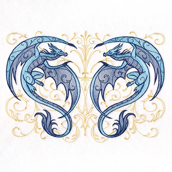 Dragon Spirals Crest