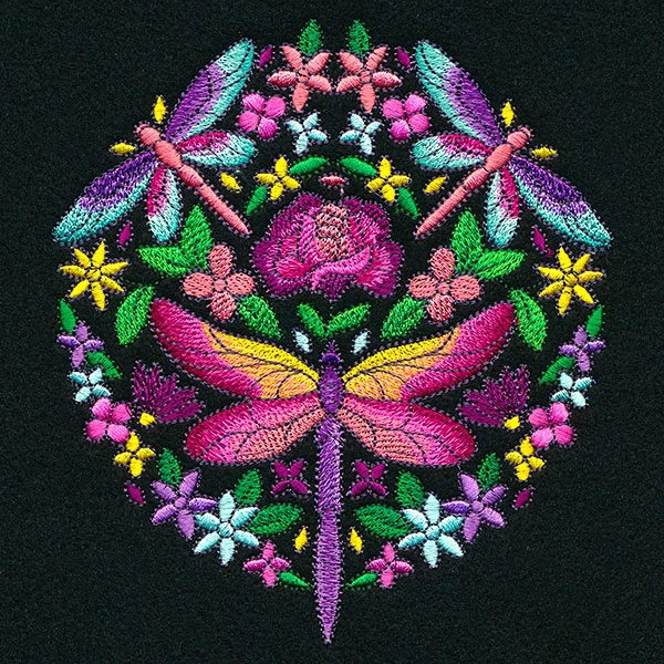 Dragonfly Kaleidoscope Circle - Image 4