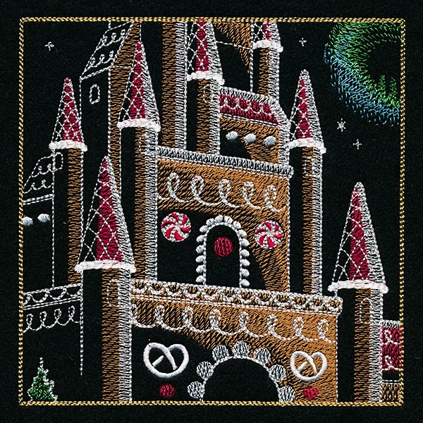 Dragons & Gingerbread Christmas Panel 3 - Image 5