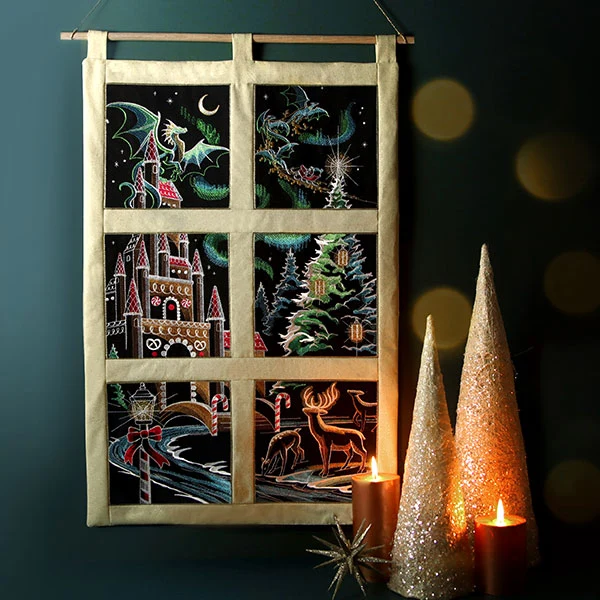 Dragons & Gingerbread Christmas Panel 3 - Image 8