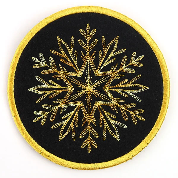 Elements of Winter Snowflake Coaster 2 (In-the-Hoop) - Image 5