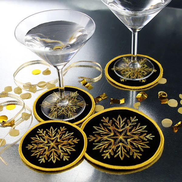 Elements of Winter Snowflake Coaster 3 (In-the-Hoop) - Image 6