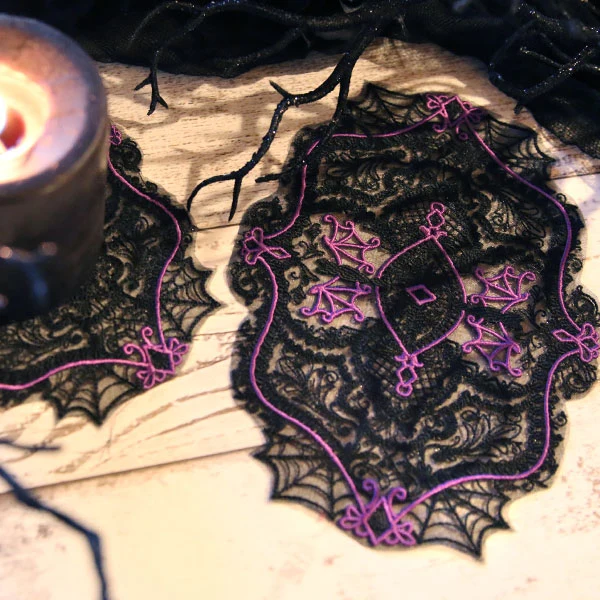 Exquisite Halloween Doily (Freestanding Organza) - Image 8