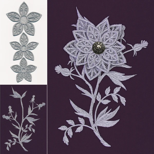 Fanciful Flower (Layered Lace) - Image 3