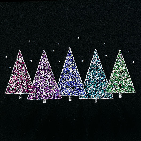 Festive Blooms Christmas Tree Border - Image 3
