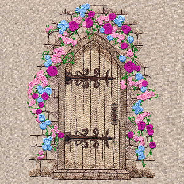 Floral Antique Door - Image 7