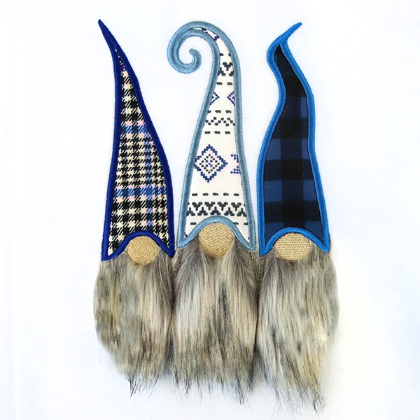 Fluffy Gnome Trio (Applique) - Image 7