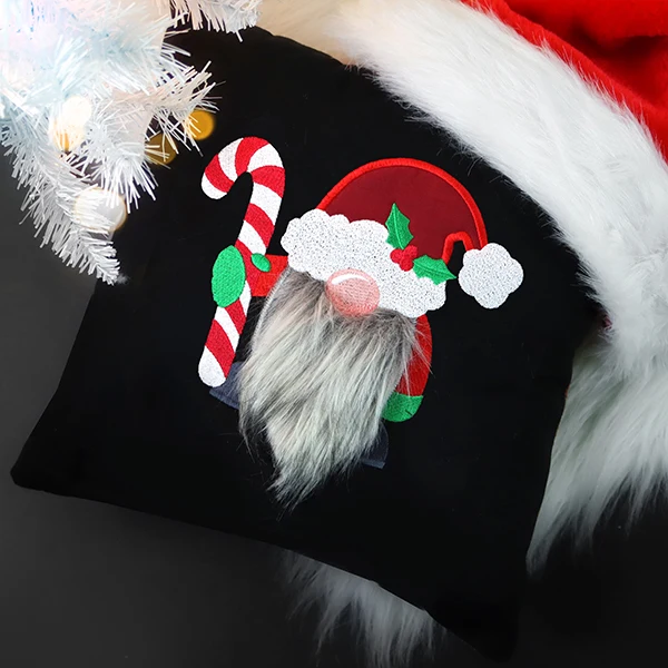 Fluffy Santa Gnome (Applique) - Image 6